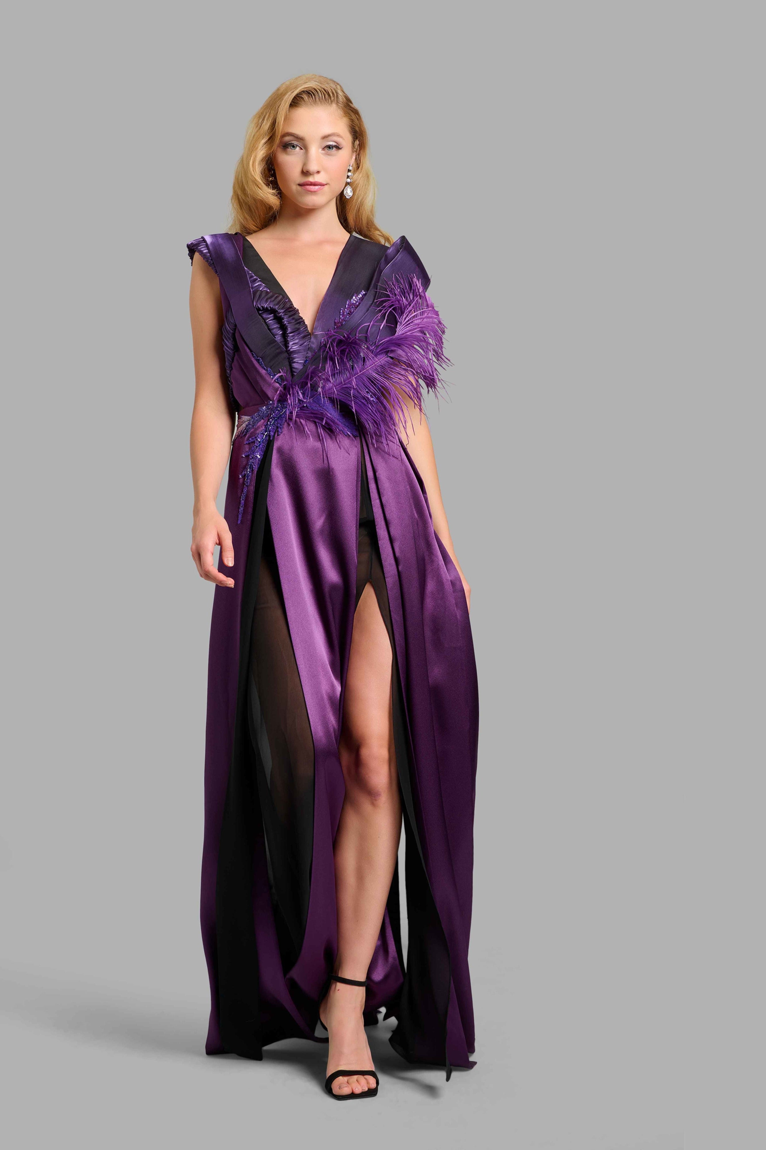 Amethyst Column Gown