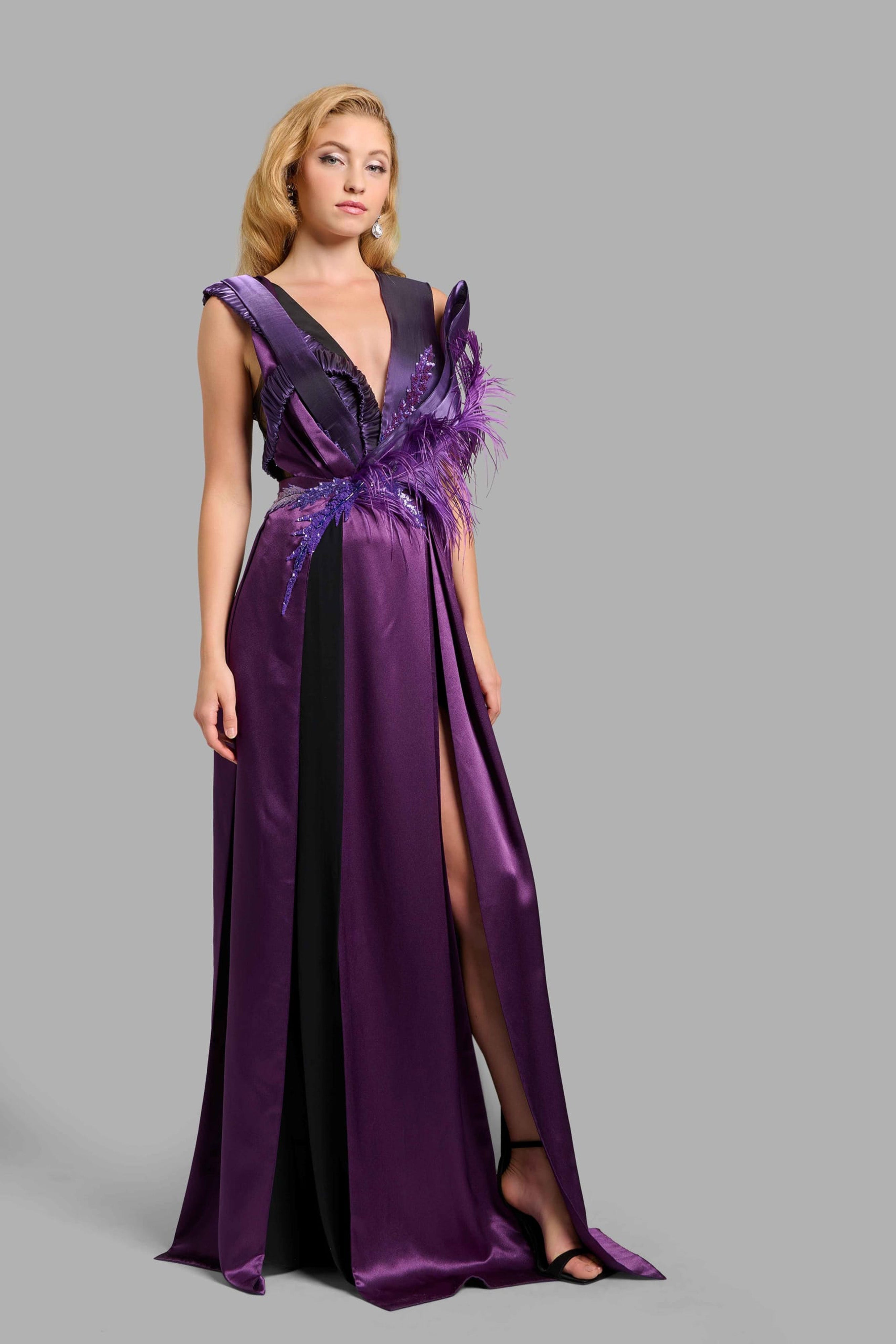 Amethyst Column Gown