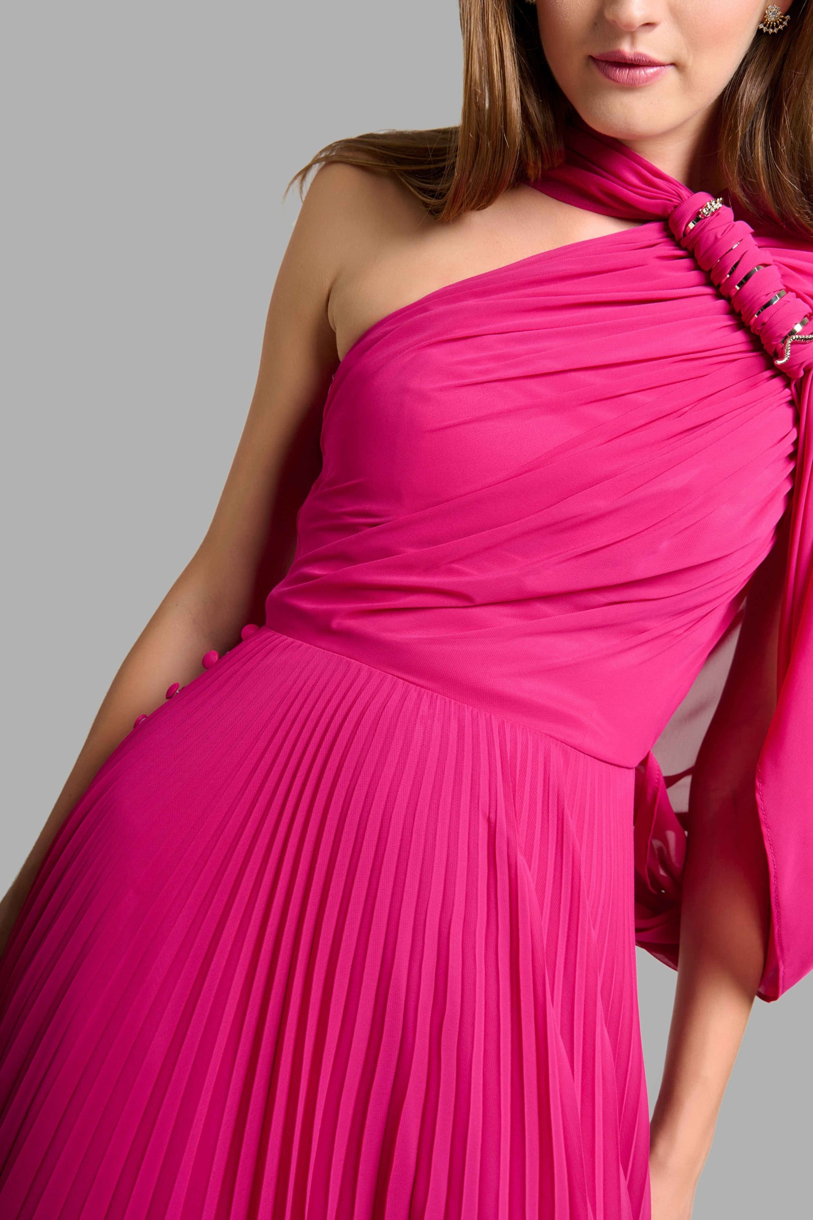 Long Fuchsia Dress
