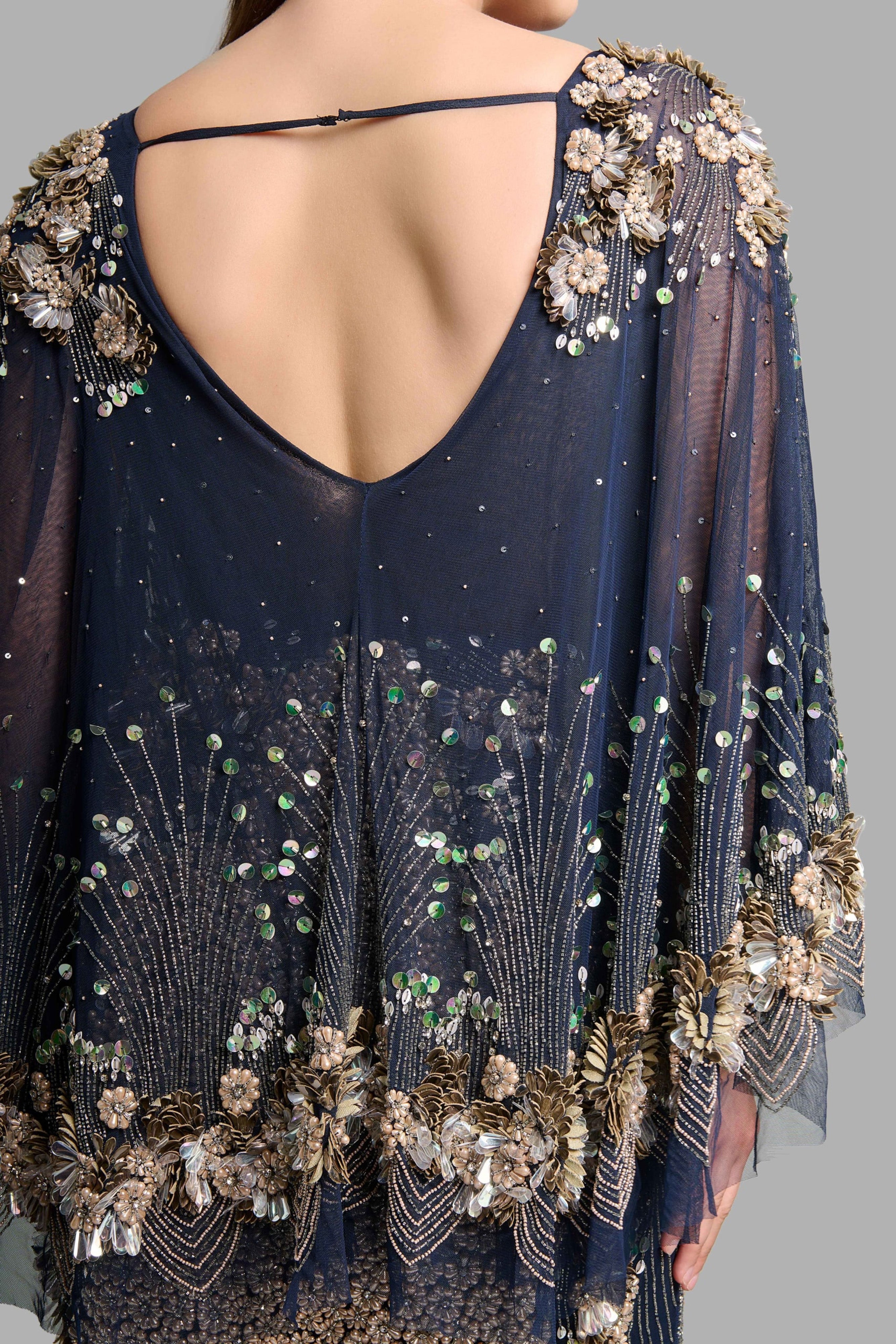 Navy Blue Heavens Dress in Tulle