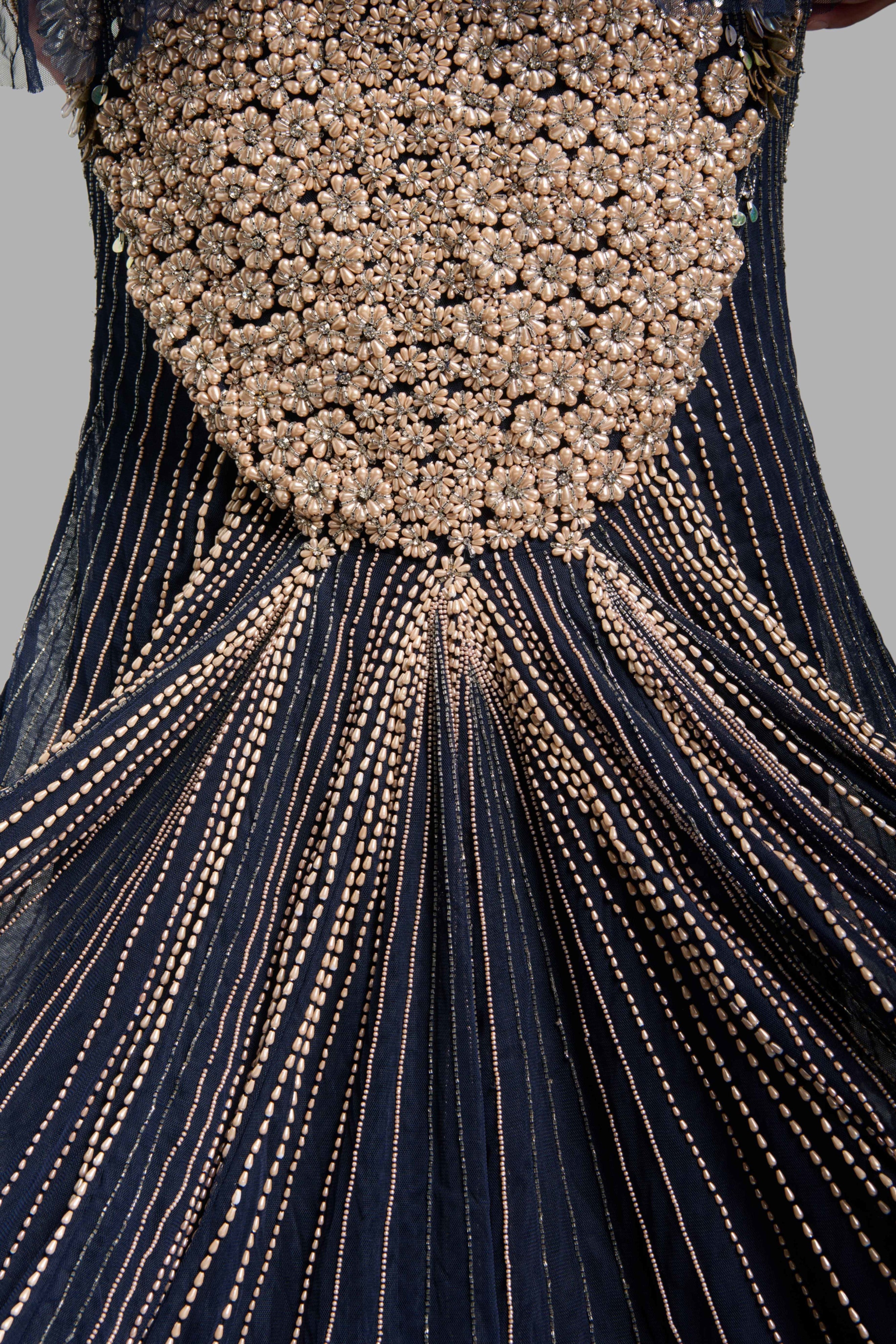 Navy Blue Heavens Dress in Tulle