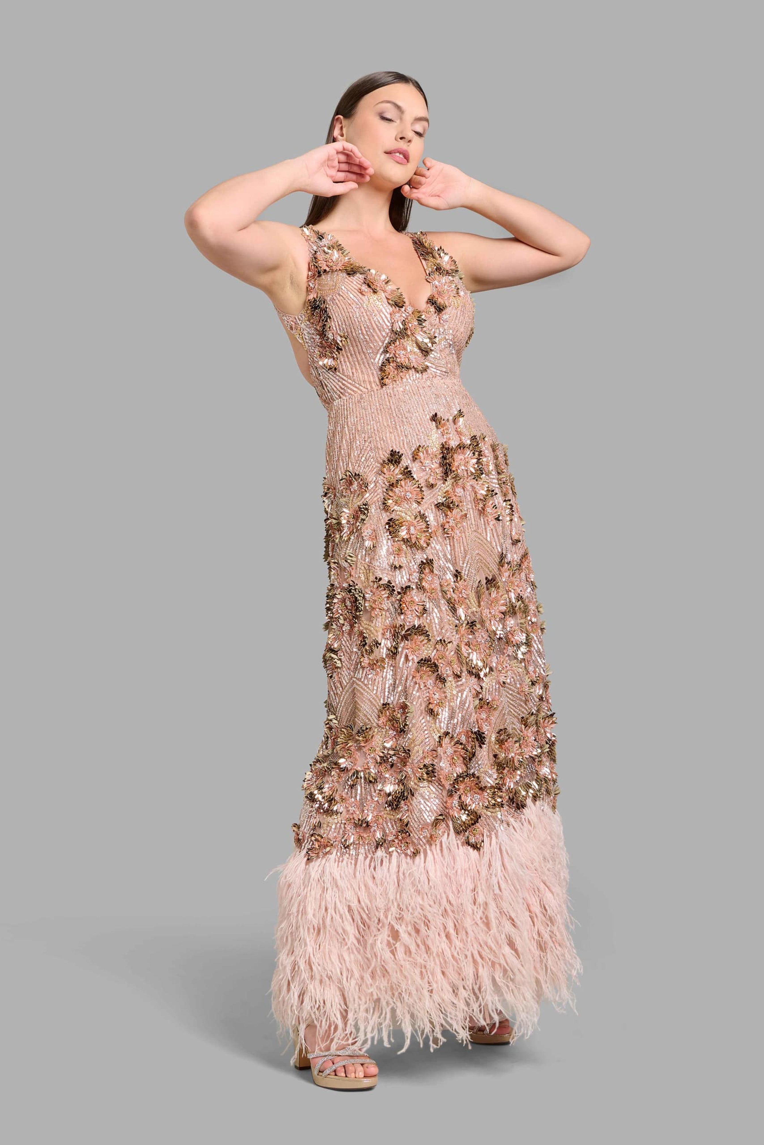 Rose Pink Floral Dress