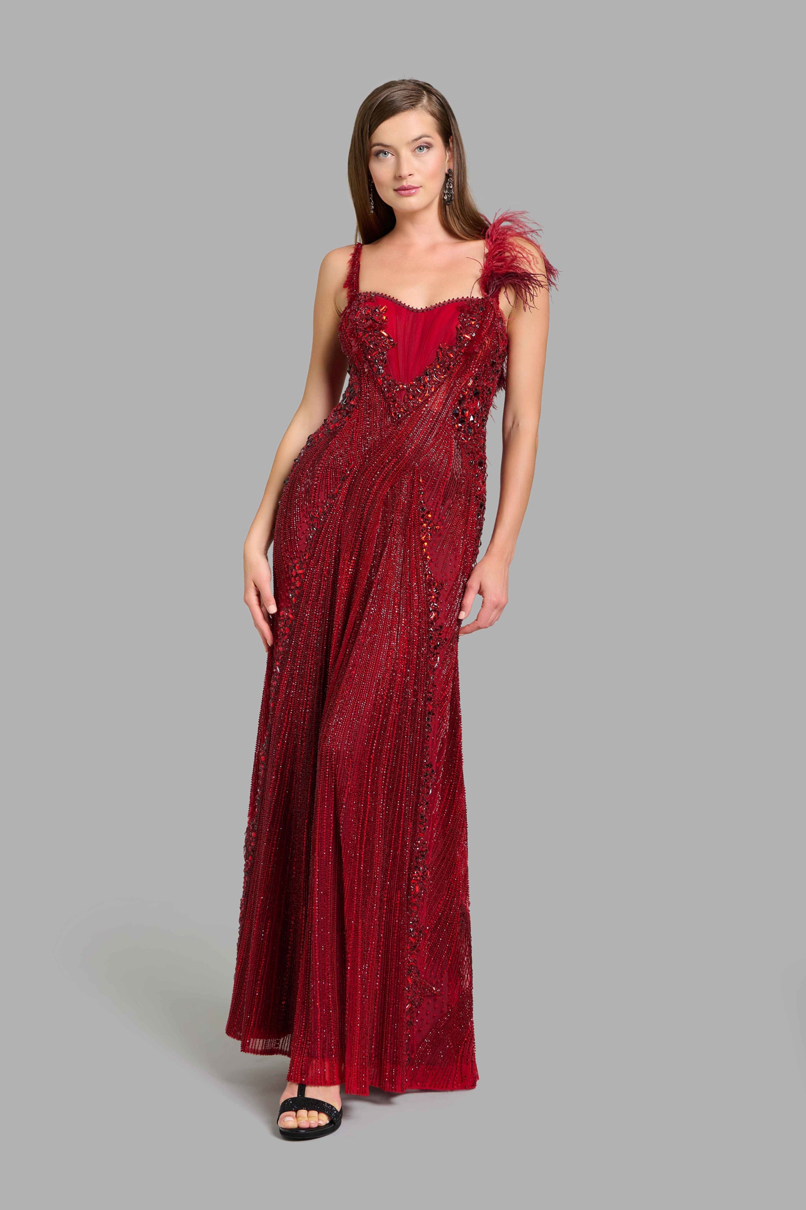 Sceptre Red Column Gown