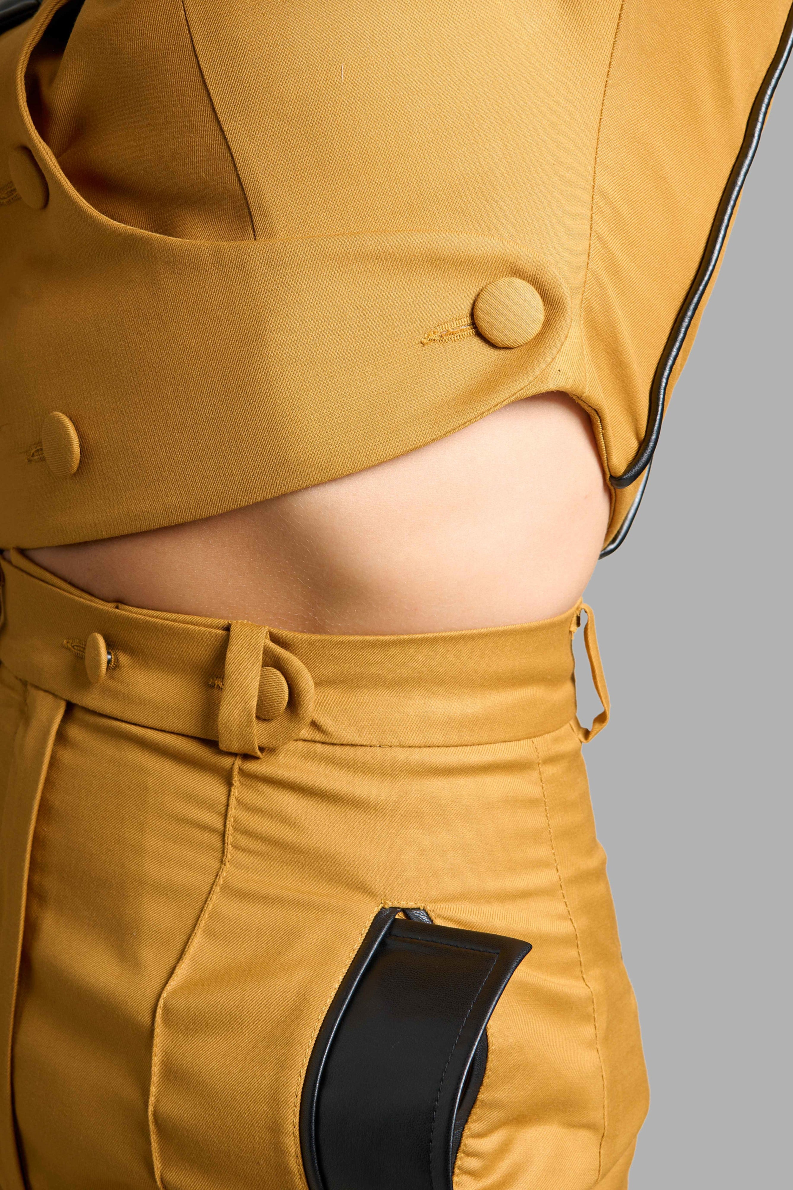 Straight Leg Camel Pants