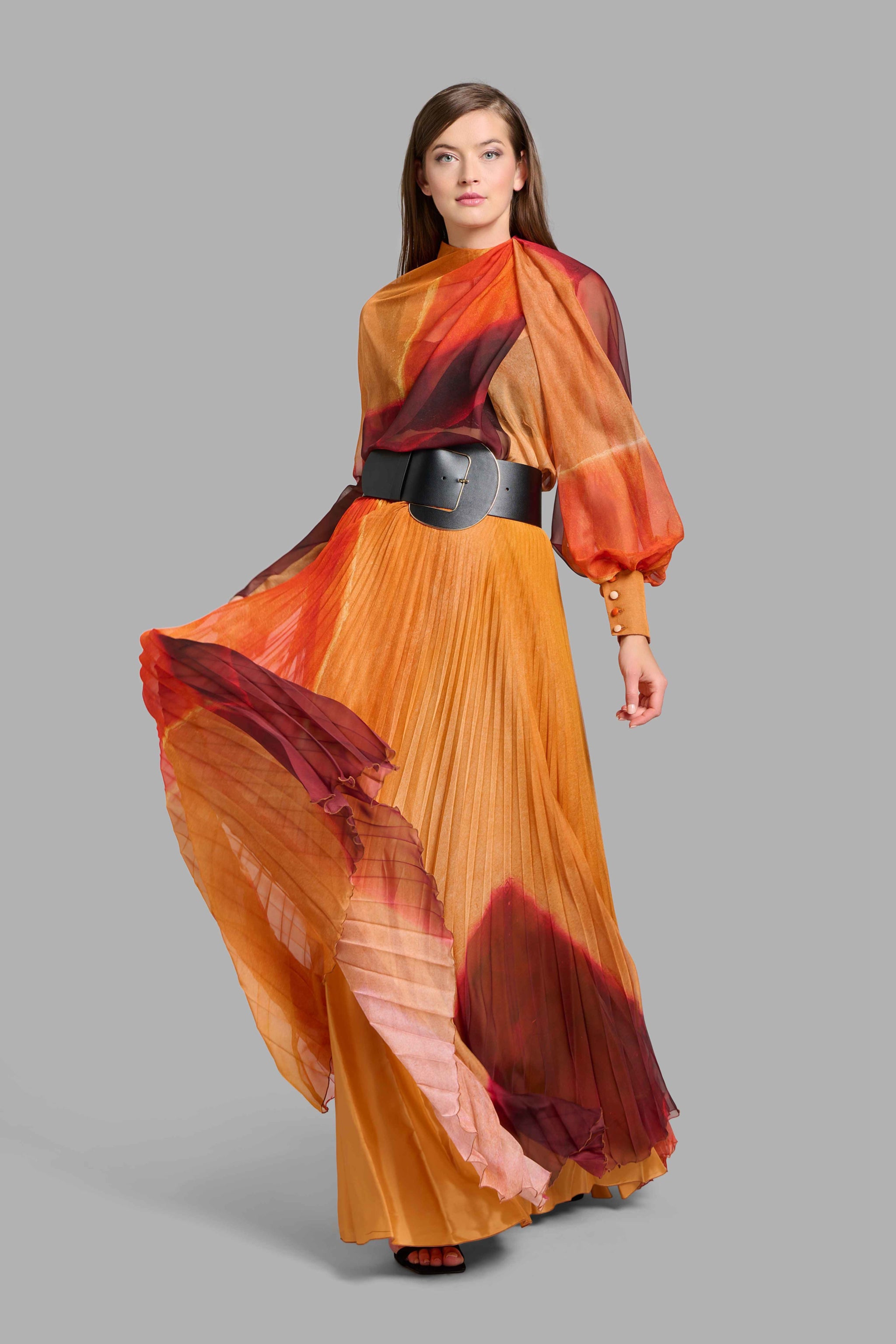 Long Sleeve 2-Piece Sunset Dress