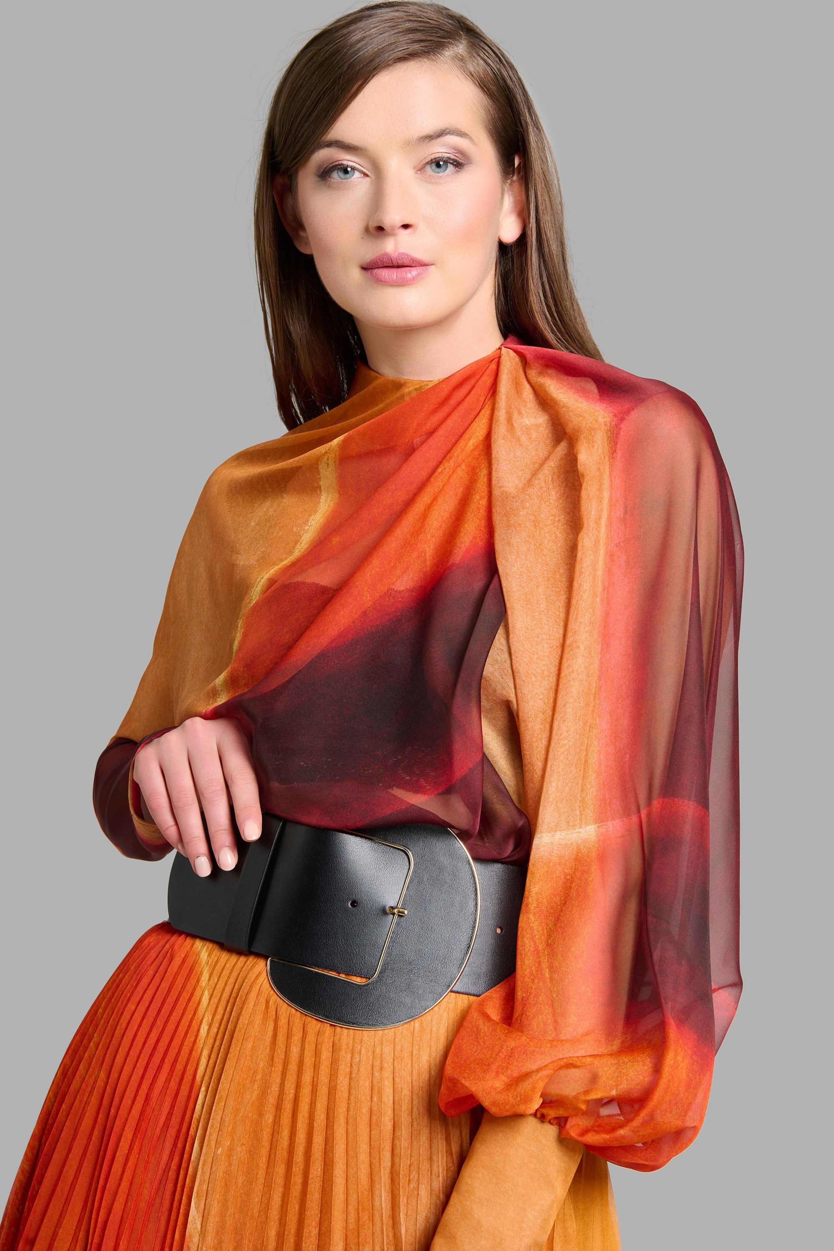 Long Sleeve 2-Piece Sunset Dress