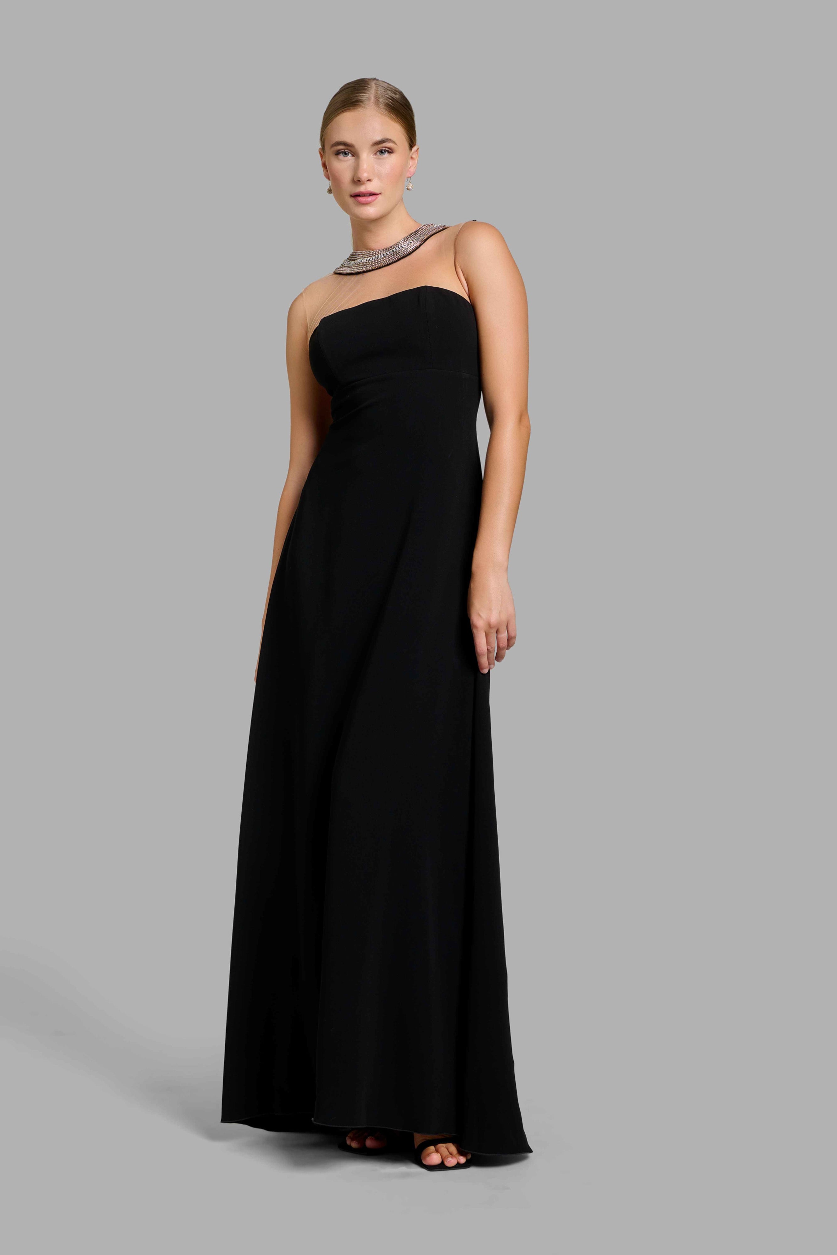 Traditional Long Black Dress