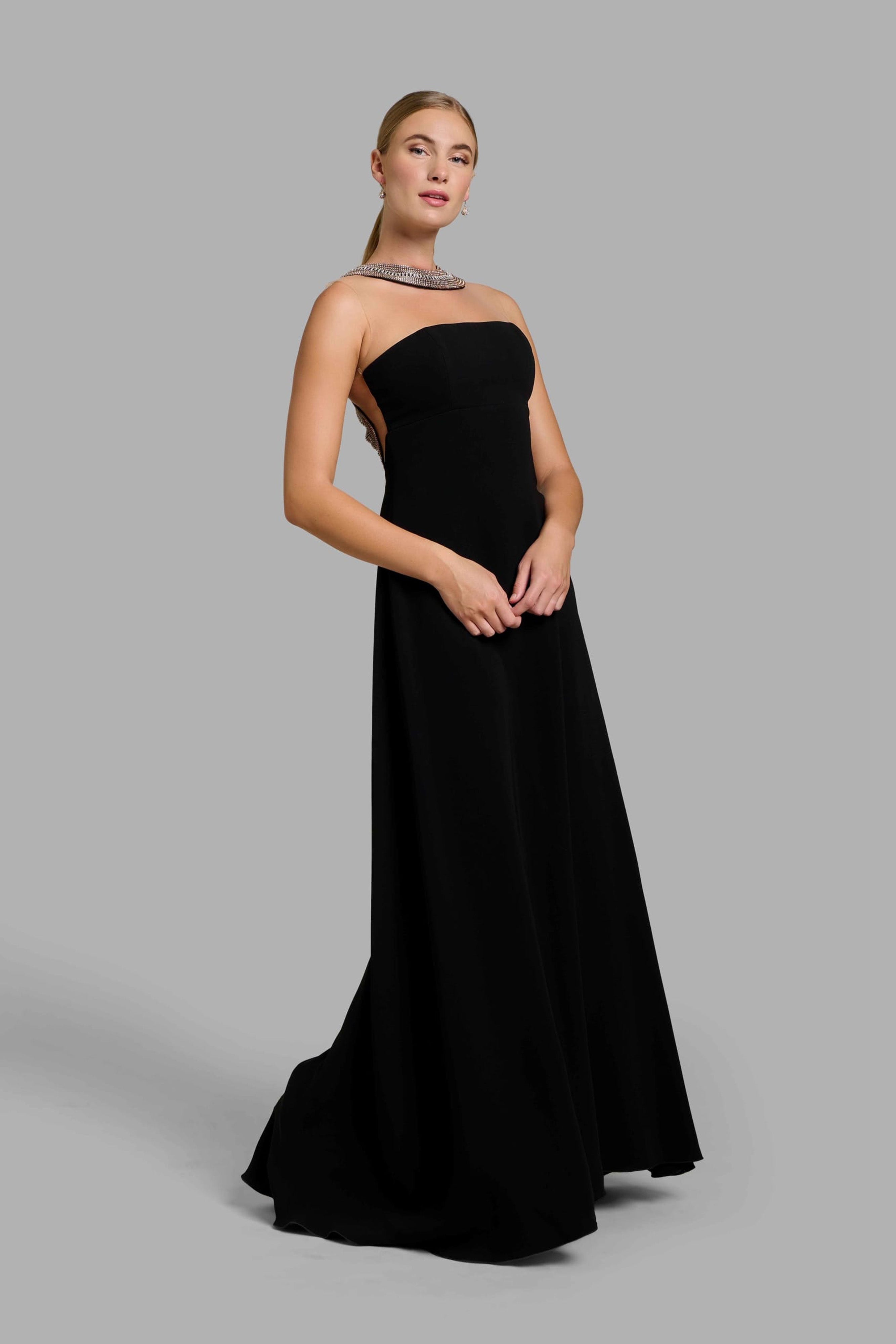 Traditional Long Black Dress