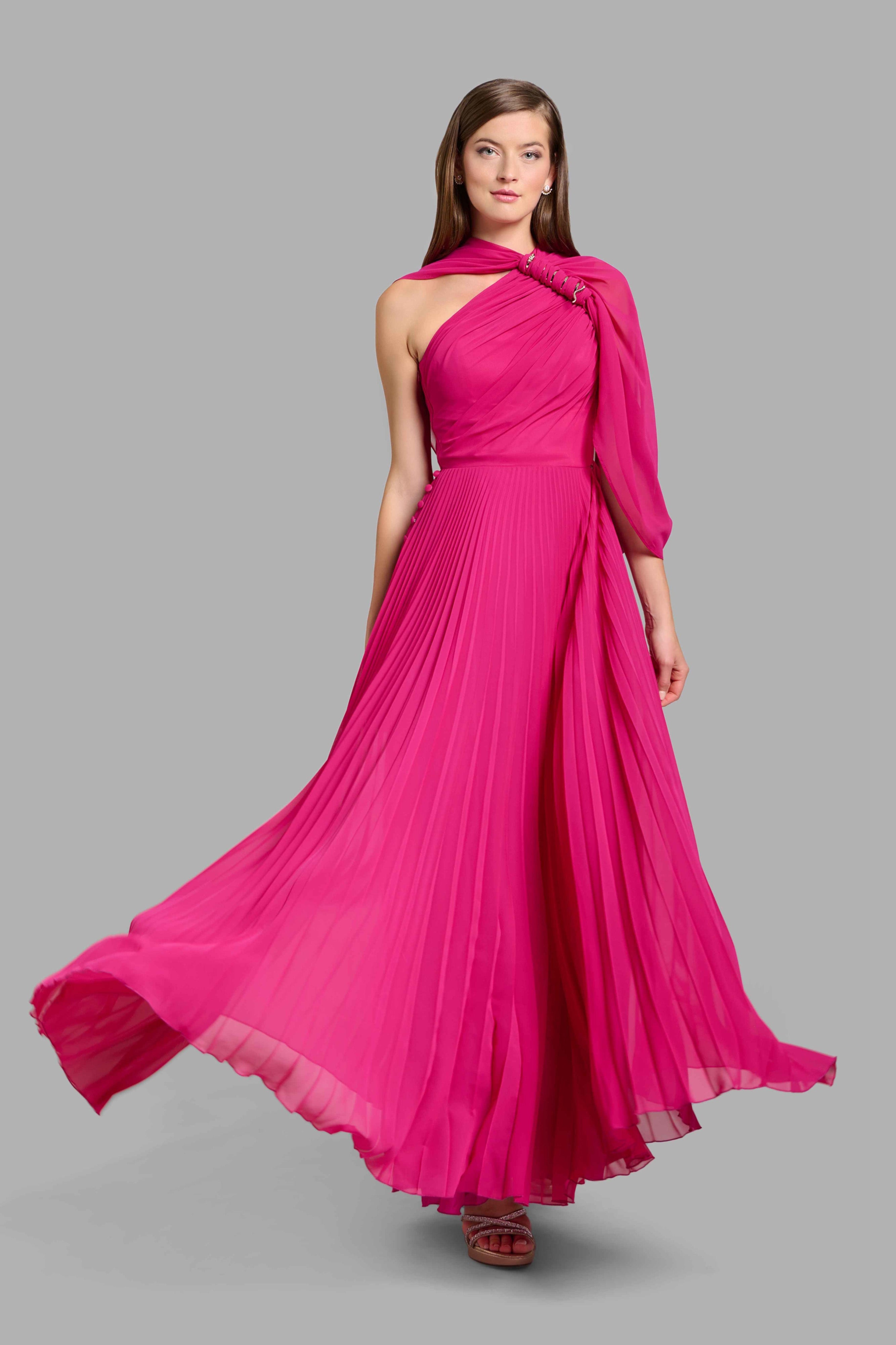 Long Fuchsia Dress