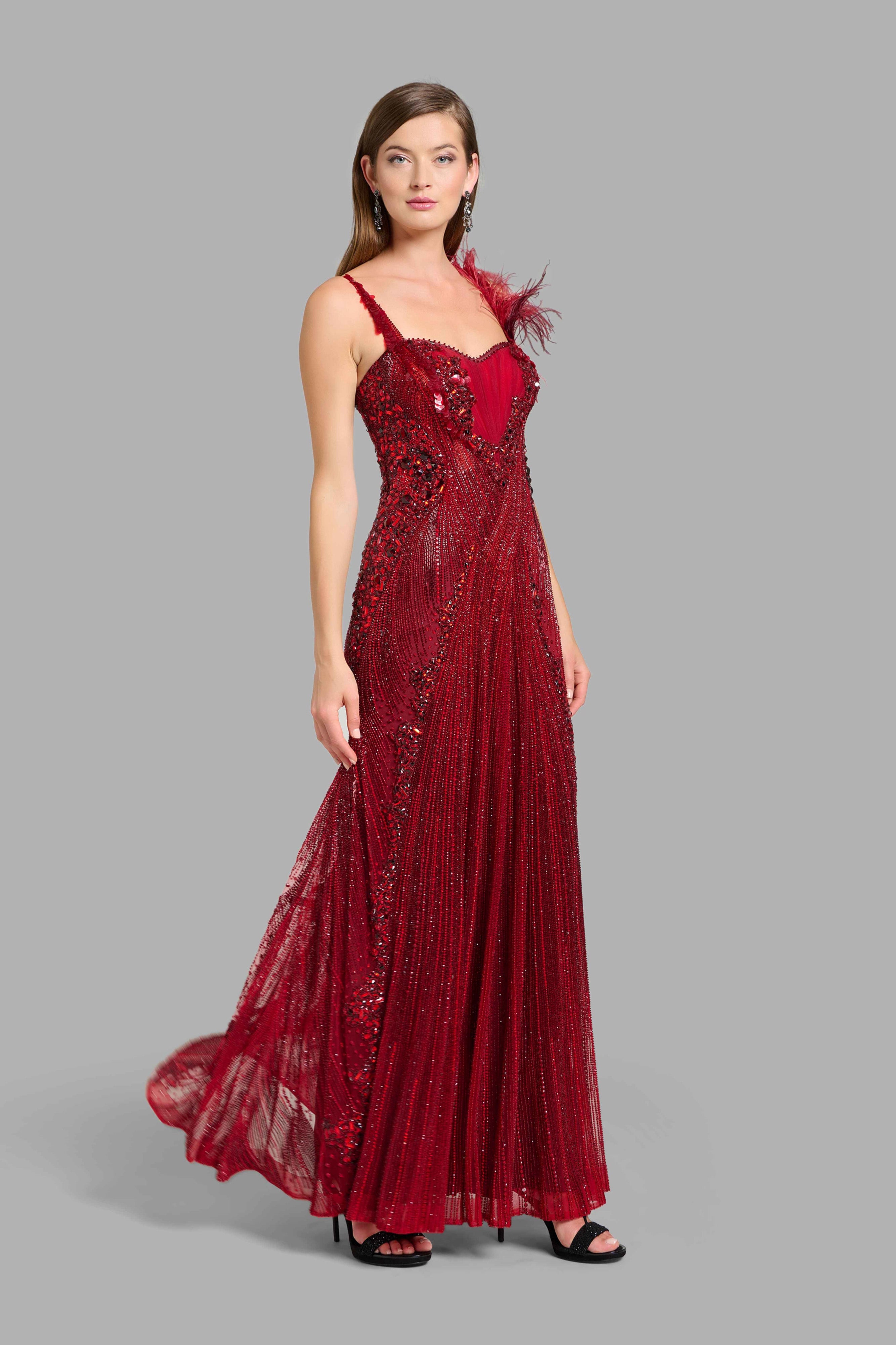 Sceptre Red Column Gown